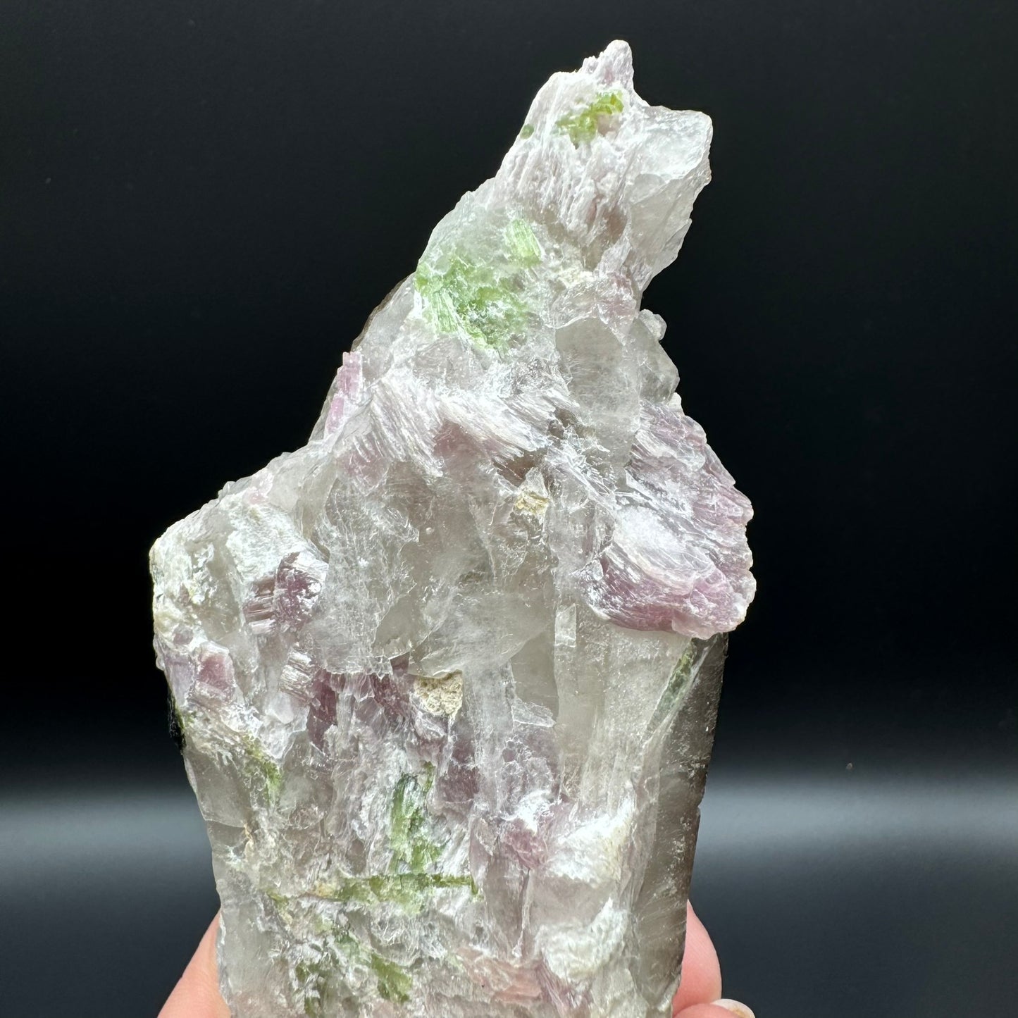 Pink Tourmalated Smokey Quartz 2A