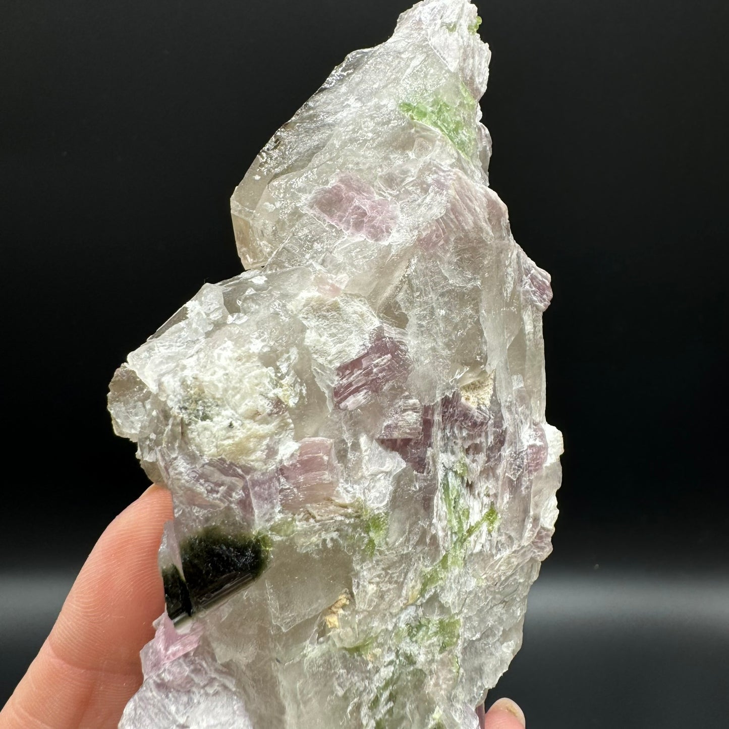 Pink Tourmalated Smokey Quartz 2A