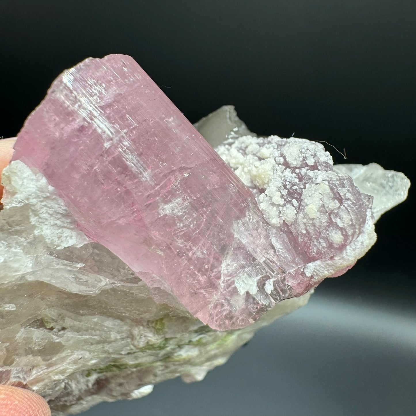 Pink Tourmalated Smokey Quartz 2A
