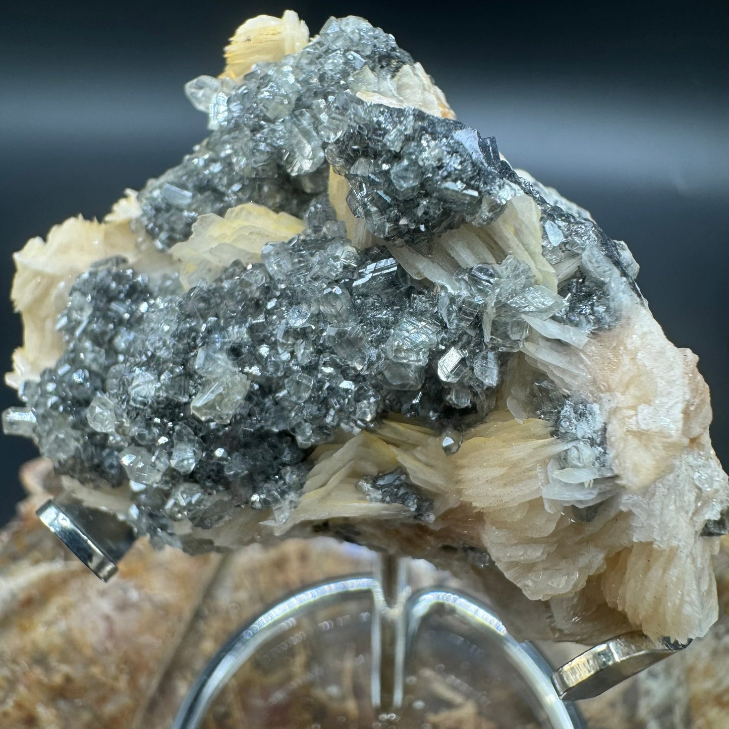 Galena with Barite and Cerrusite 5A