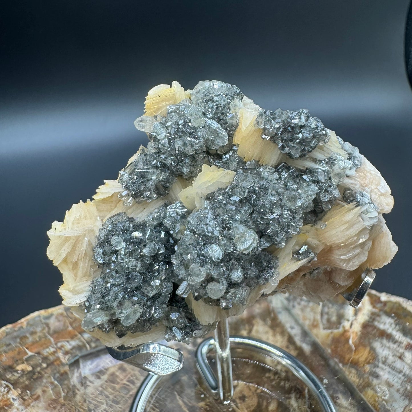 Galena with Barite and Cerrusite 5A