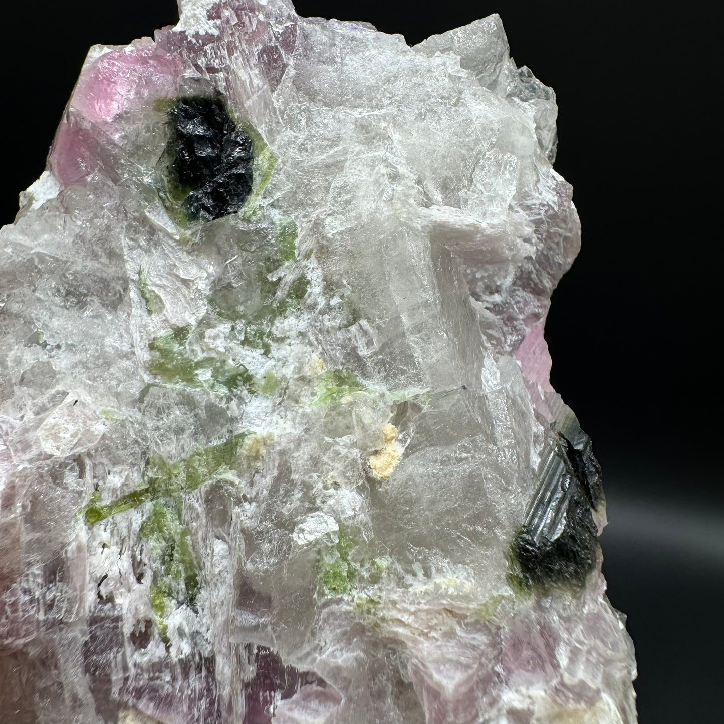 Pink Tourmalated Smokey Quartz 2A