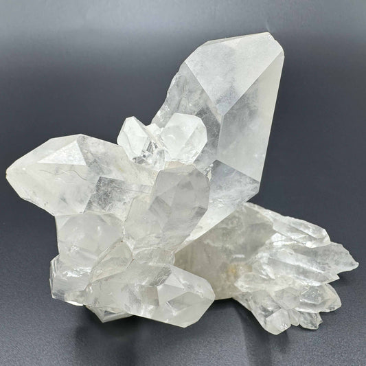 Clear Quartz Cluster Double Terminated from Brazil